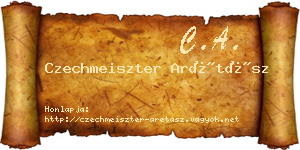 Czechmeiszter Arétász névjegykártya